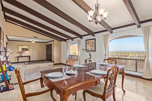 11237 N 15th Ln, Phoenix, AZ 85029 - dining space with a chandelier