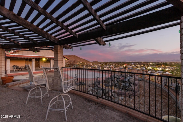 11237 N 15th Ln, Phoenix, AZ 85029 - view of patio featuring a pergola and outdoor dining space