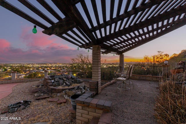 11237 N 15th Ln, Phoenix, AZ 85029 - view of patio featuring fence and a pergola