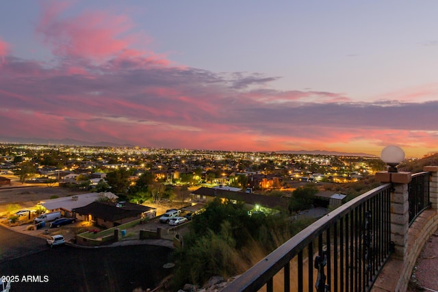 11237 N 15th Ln, Phoenix, AZ 85029 - view of balcony at dusk