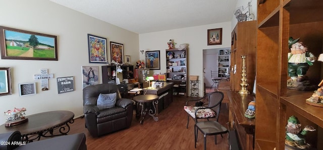 interior space featuring dark hardwood / wood-style flooring