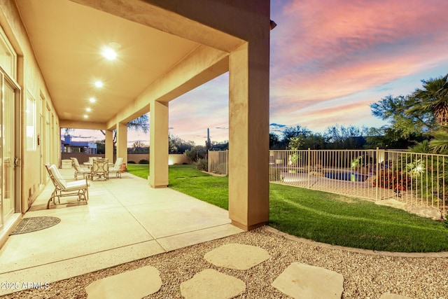 view of patio / terrace featuring a fenced backyard