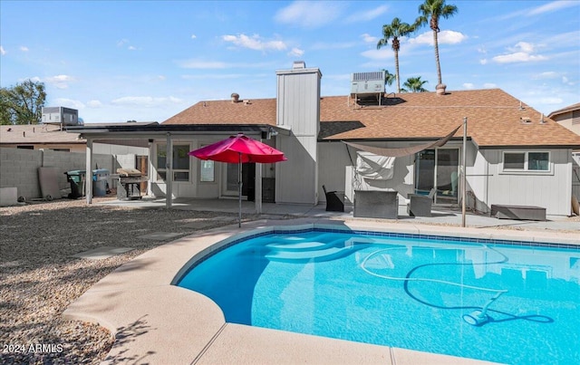 view of pool with a patio