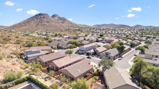 aerial view featuring a mountain view