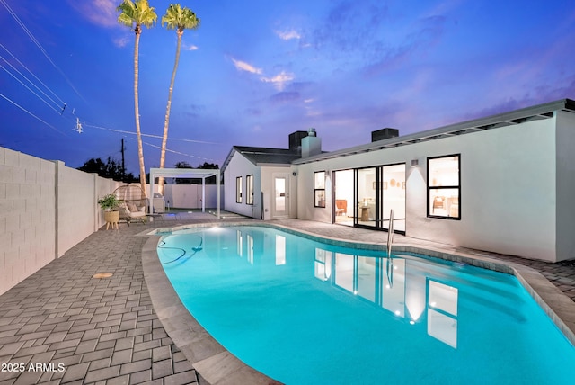 8430 E Fairmount Ave, Scottsdale, AZ 85251 - view of pool with a fenced backyard and a patio
