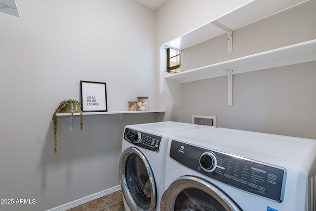 laundry room featuring washing machine and clothes dryer