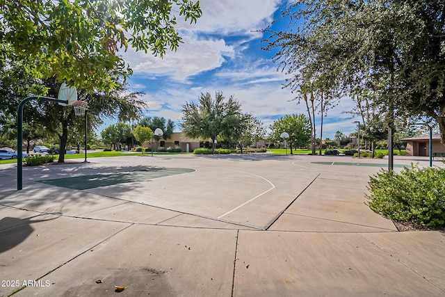 view of basketball court