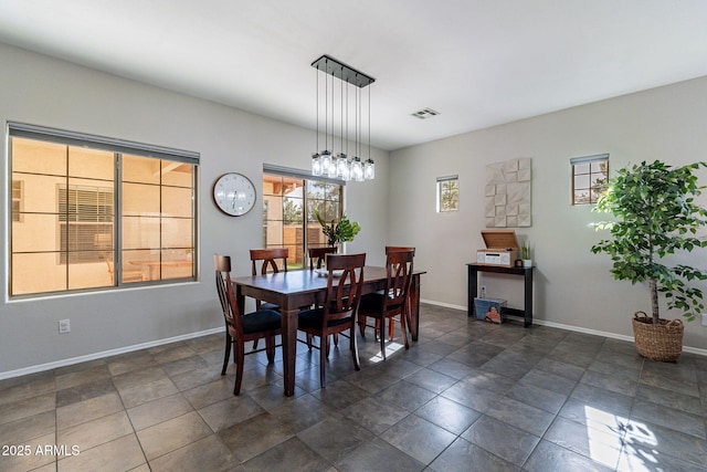 view of dining area