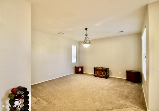 view of carpeted empty room