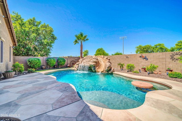 3214 N 138th Dr, Avondale, AZ 85392 - view of pool with a fenced backyard and a patio