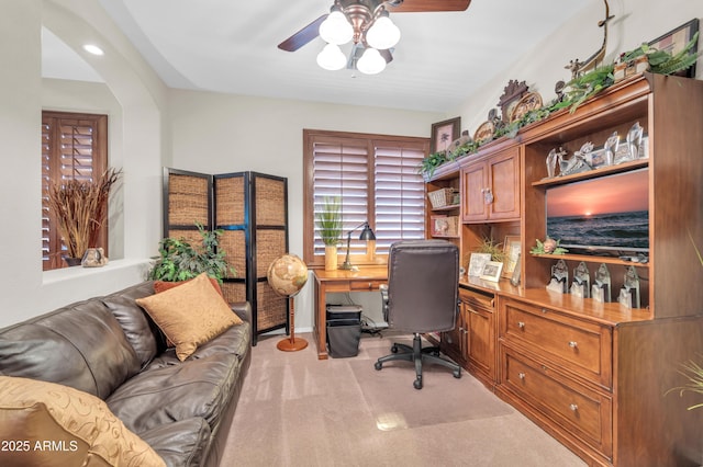 3214 N 138th Dr, Avondale, AZ 85392 - office space with ceiling fan and light carpet