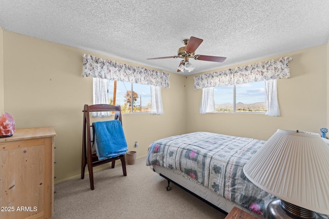 637 Chaparral Rd, Wickenburg, AZ 85390 - bedroom with baseboards, carpet, and a textured ceiling