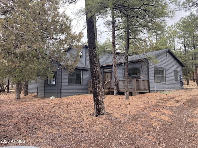 931 Miramon Dr, Lakeside, AZ 85929 - view of front of property featuring a deck