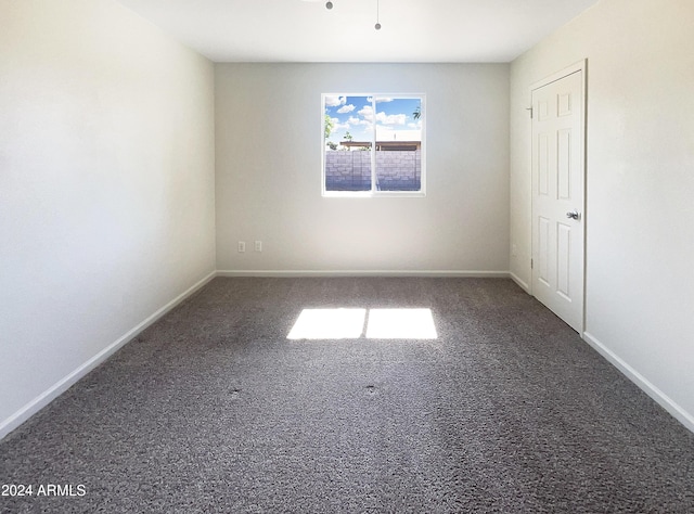 view of carpeted empty room