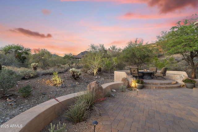 11400 E Helm Dr, Scottsdale, AZ 85255 - view of patio / terrace featuring a fire pit