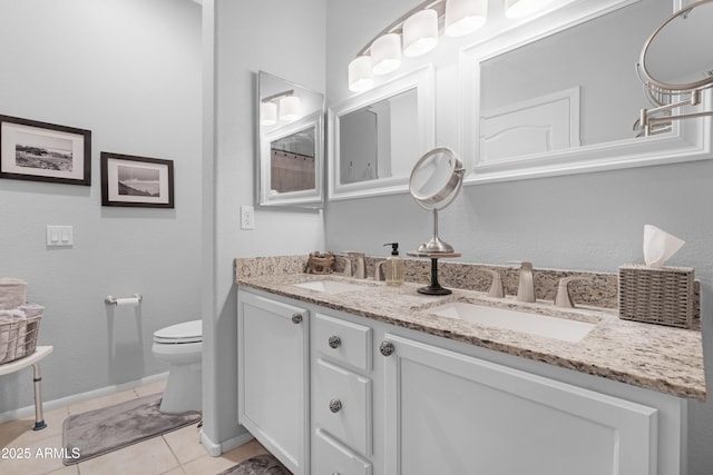 15971 W Indigo Ln, Surprise, AZ 85374 - full bathroom featuring double vanity and tile patterned floors