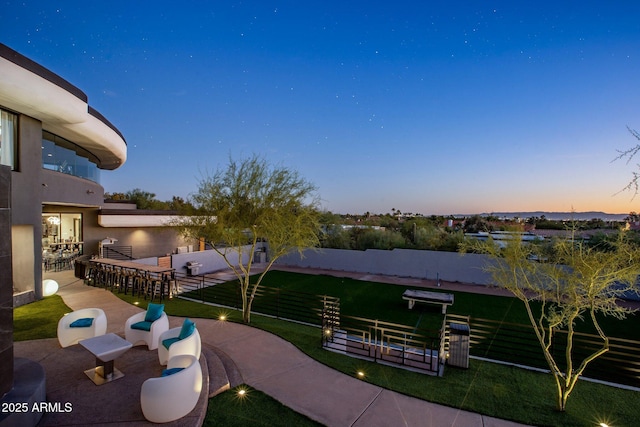 3282 E Palo Verde Dr, Paradise Valley, AZ 85253 - exterior space featuring a bar and a patio
