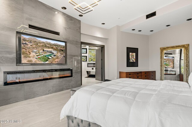 3282 E Palo Verde Dr, Paradise Valley, AZ 85253 - bedroom featuring a fireplace