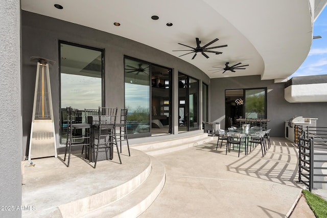 3282 E Palo Verde Dr, Paradise Valley, AZ 85253 - view of patio / terrace featuring ceiling fan