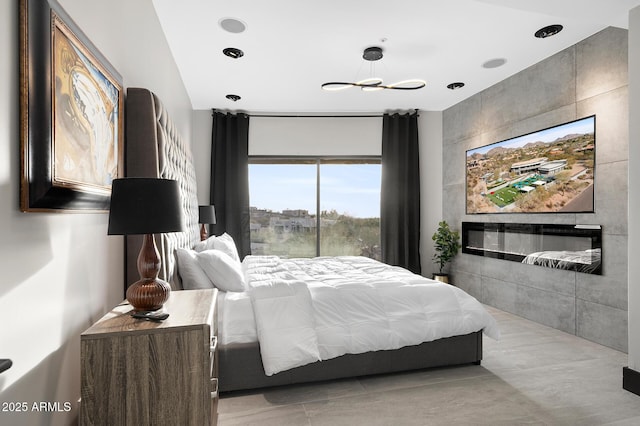 3282 E Palo Verde Dr, Paradise Valley, AZ 85253 - bedroom with an inviting chandelier