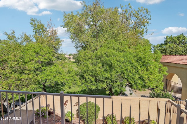 view of balcony