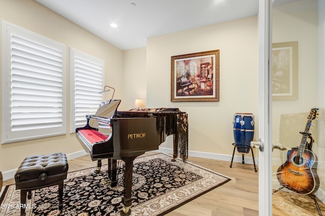 misc room featuring hardwood / wood-style floors