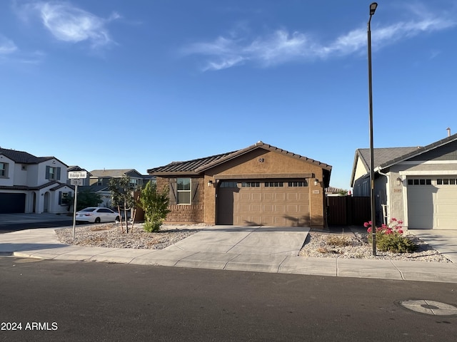 view of front of house featuring a garage