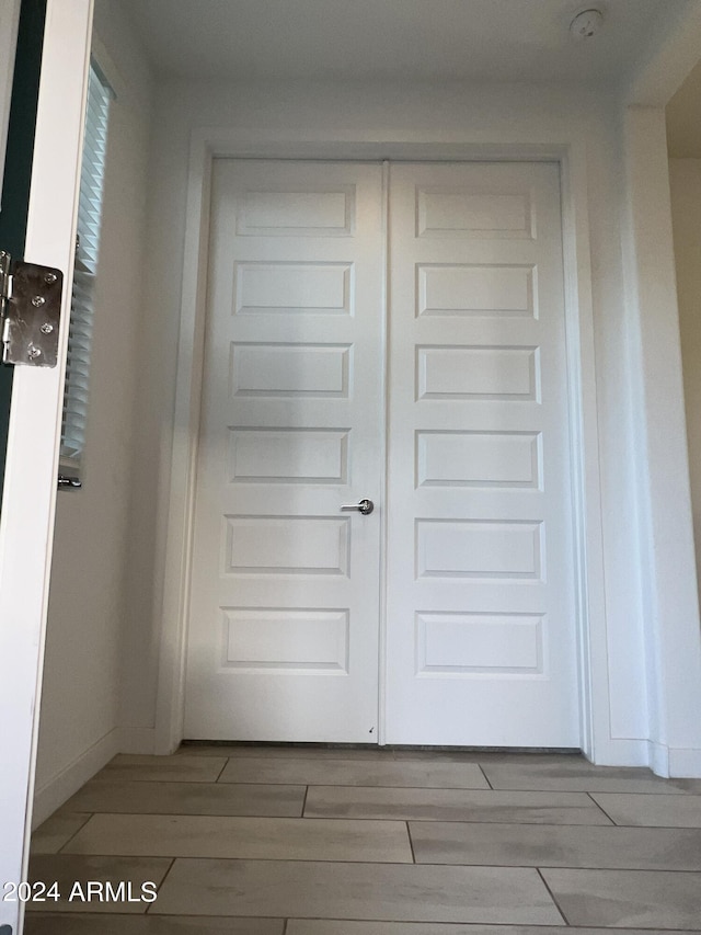 interior space featuring light hardwood / wood-style floors