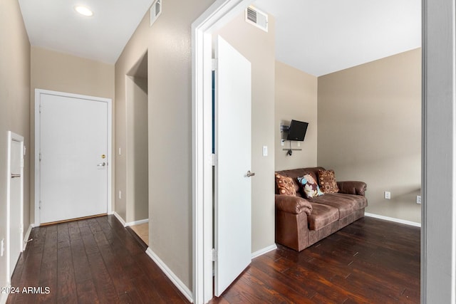 6745 N 93rd Ave Unit 1129, Glendale, AZ 85305 - corridor with hardwood / wood-style flooring and recessed lighting