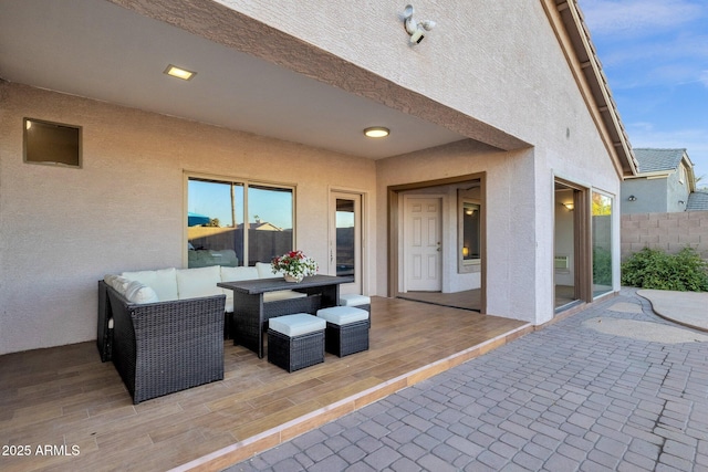 view of patio / terrace featuring outdoor lounge area