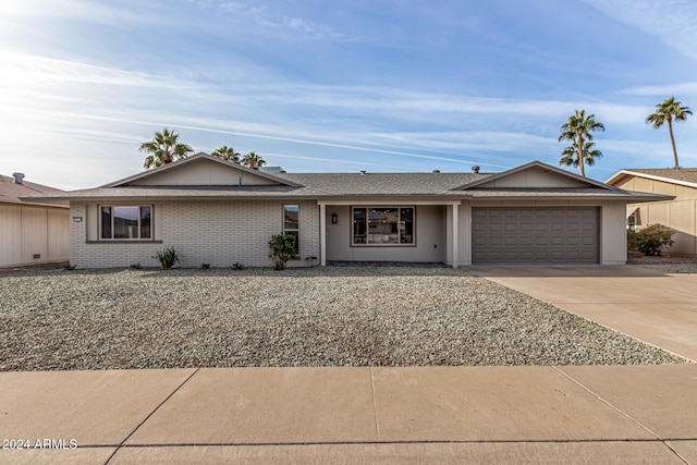 ranch-style house with a garage