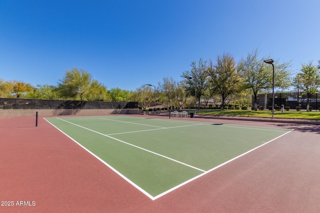 view of tennis court