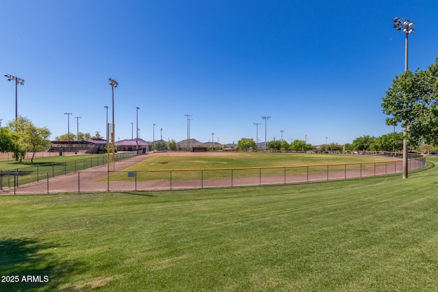 surrounding community featuring a lawn