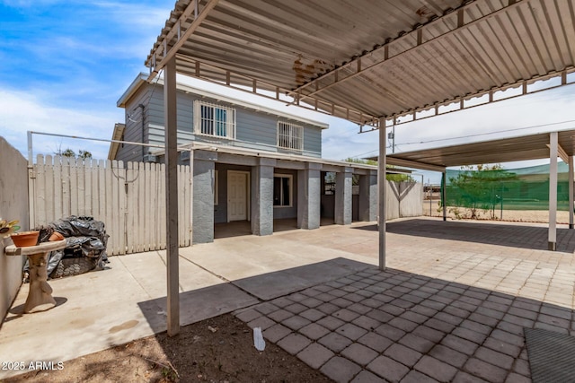 3702 W Sherman St, Phoenix, AZ 85009 - view of patio featuring a carport