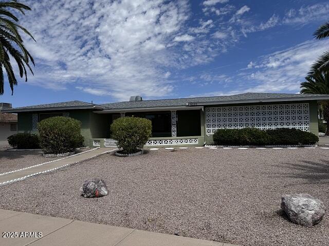 view of ranch-style home