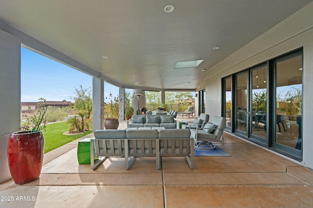 view of patio / terrace with outdoor lounge area