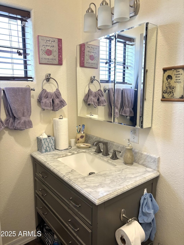 bathroom with vanity