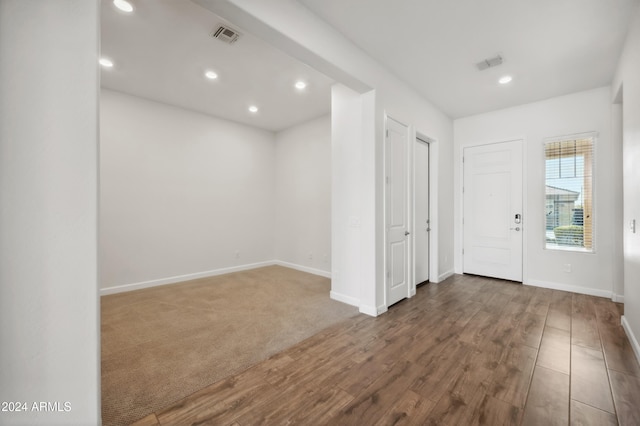 entrance foyer featuring hardwood / wood-style flooring