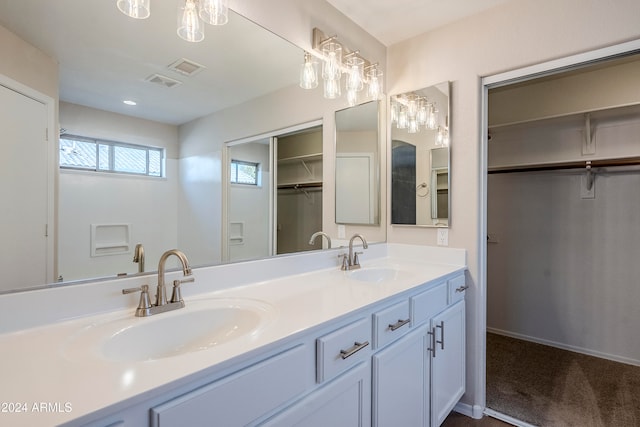 bathroom with vanity