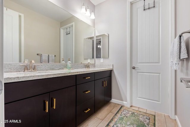 bathroom with vanity