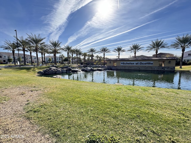 view of water feature