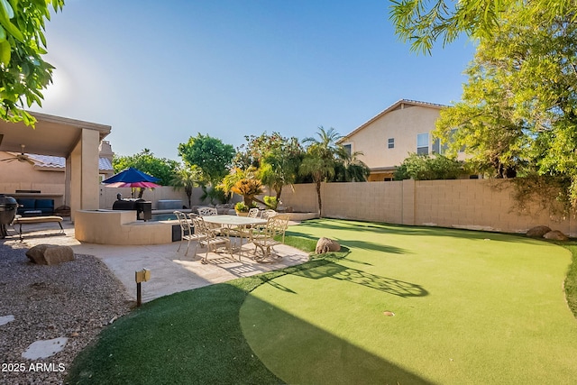 4554 W Detroit St, Chandler, AZ 85226 - view of yard with a patio and a fenced backyard