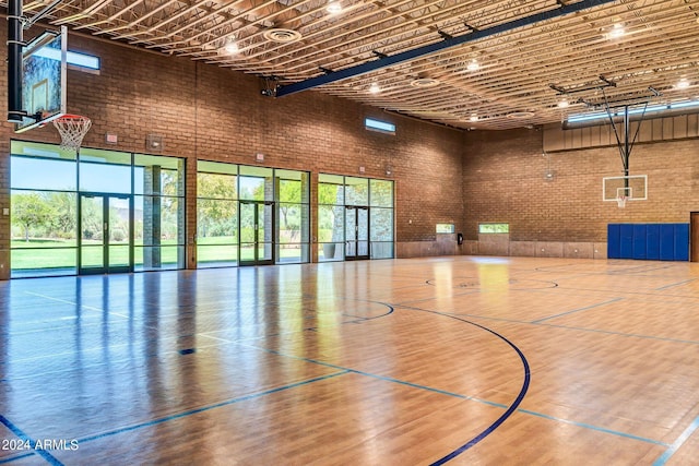 view of basketball court