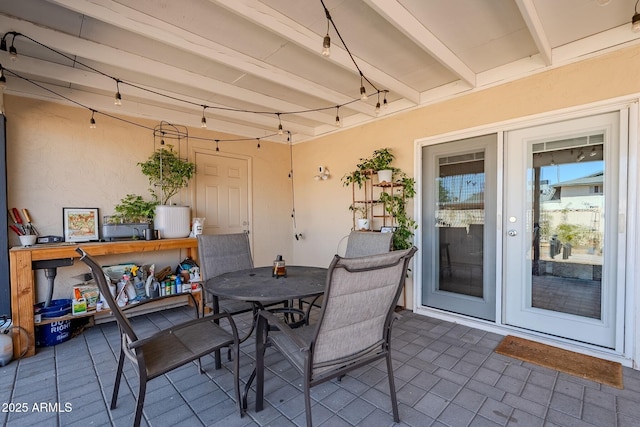 view of patio / terrace featuring outdoor dining area