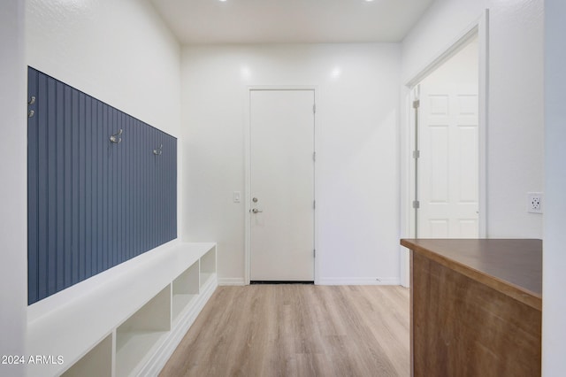 interior space with light wood-type flooring