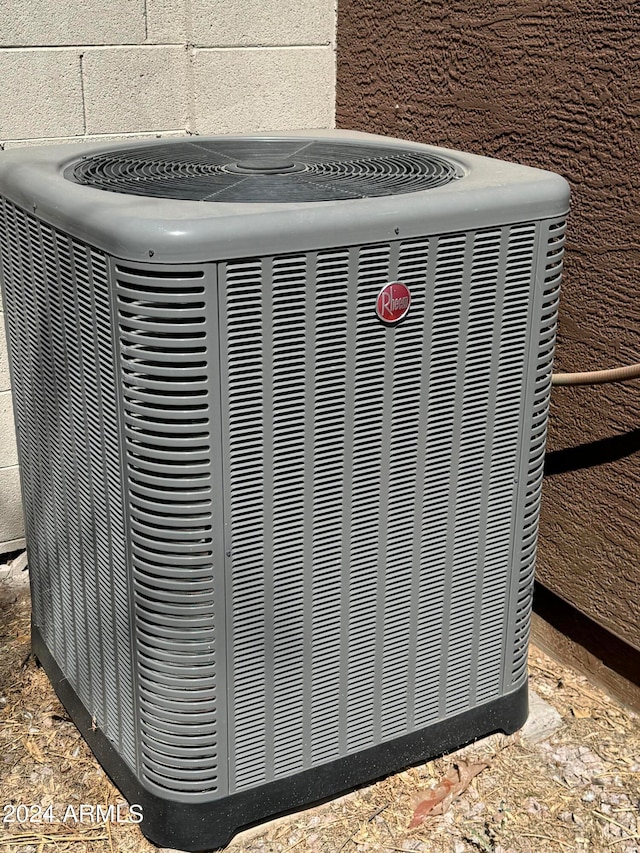 exterior details with cooling unit