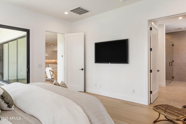 4301 E Sells Dr, Phoenix, AZ 85018 - bedroom featuring recessed lighting, baseboards, and light wood finished floors