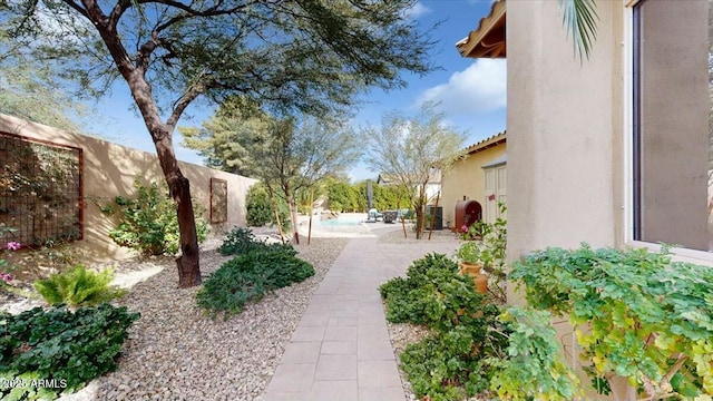 view of yard featuring a patio