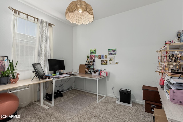 3454 E Jasmine Way, San Tan Valley, AZ 85143 - home office featuring baseboards and light colored carpet