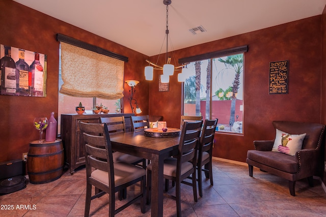 view of dining area